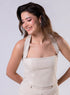 Ponte Skirt And Top Set Beige - Top